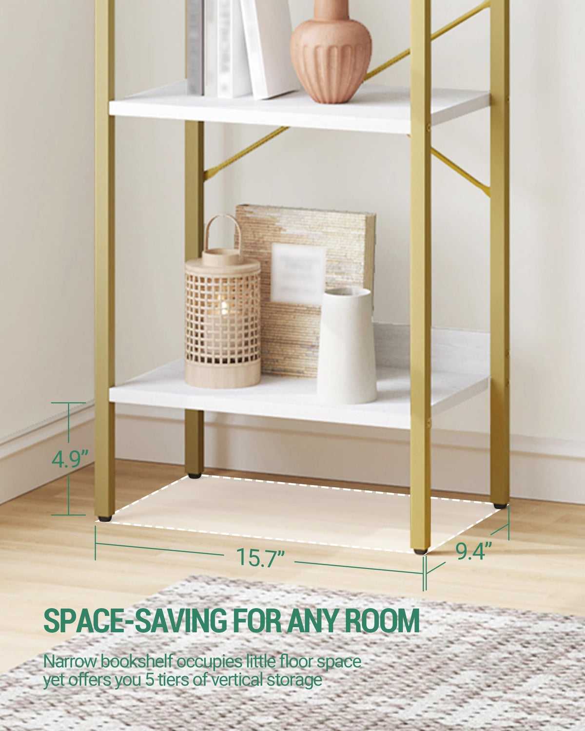 Bookshelf with 2 Hooks P8338
