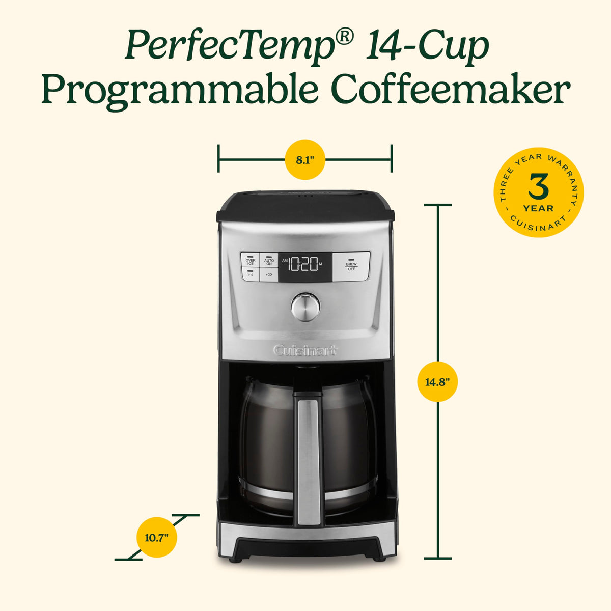 14 Cup Programmable Coffee Maker with Glass Carafe M60317