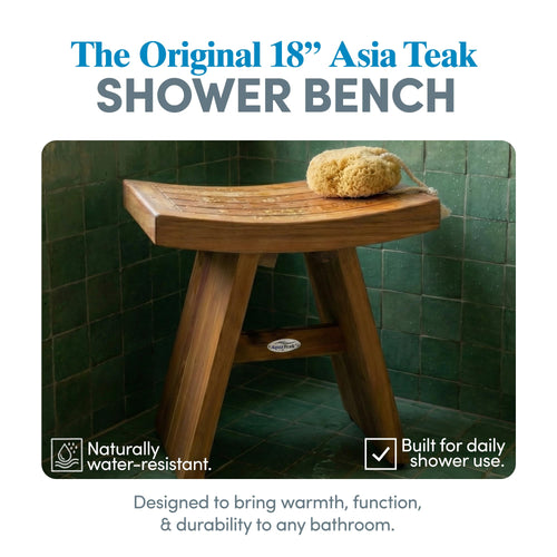 18" Teak Shower Bench P868100