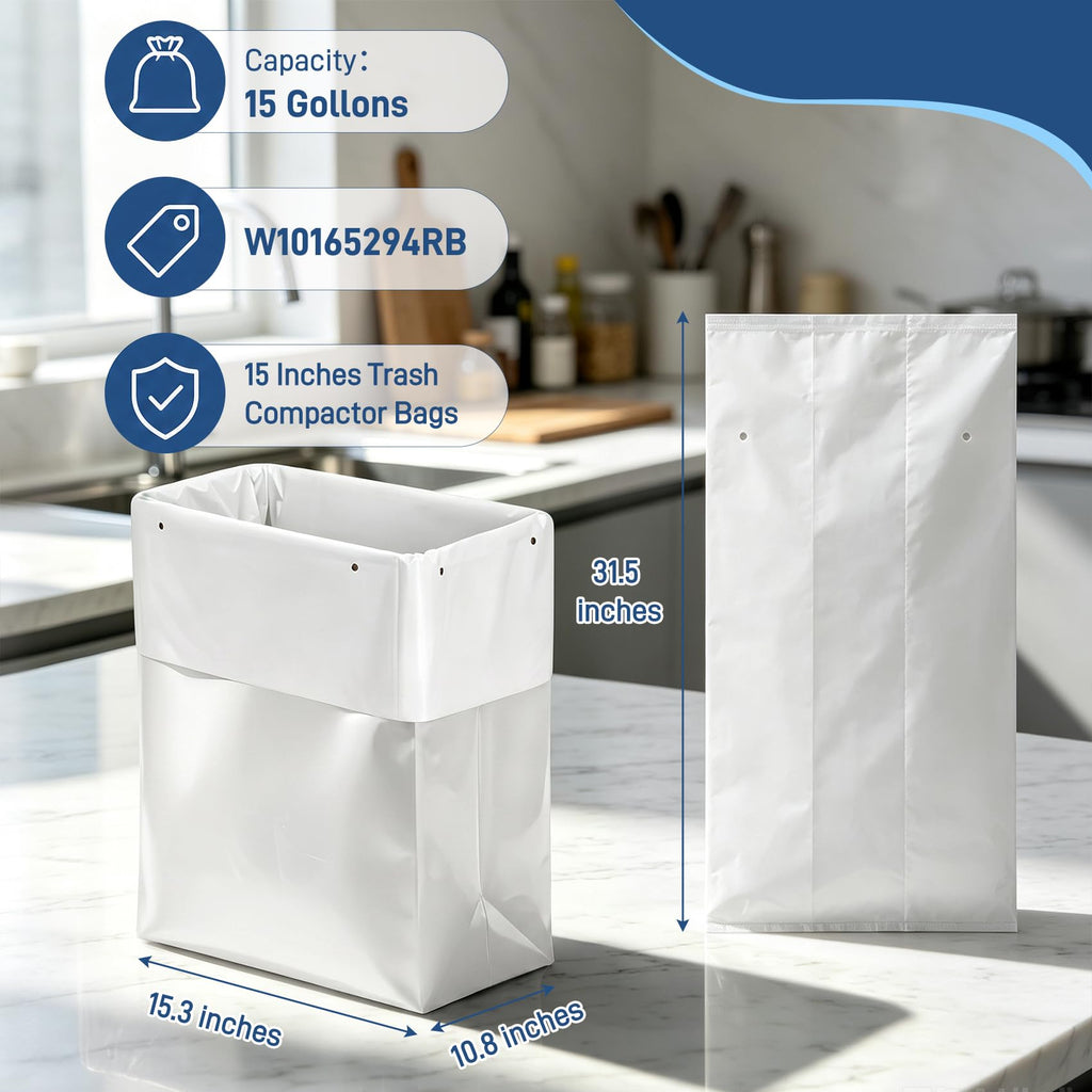60-pack Trash Compactor Bags with Pre-punched Holes P31691