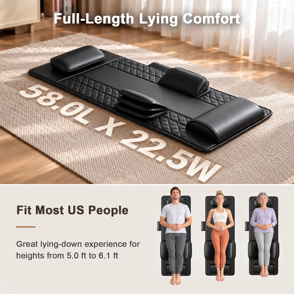 Foldable Full Body Massage Mat with Heat O3100