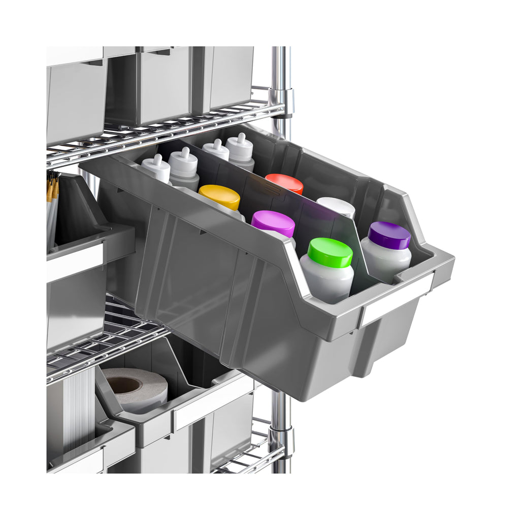 7-Tier 16-Bin Steel Wire Shelving Rack Y854