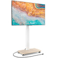 White Rolling TV Stand for 32-75 Inch TVs V492312