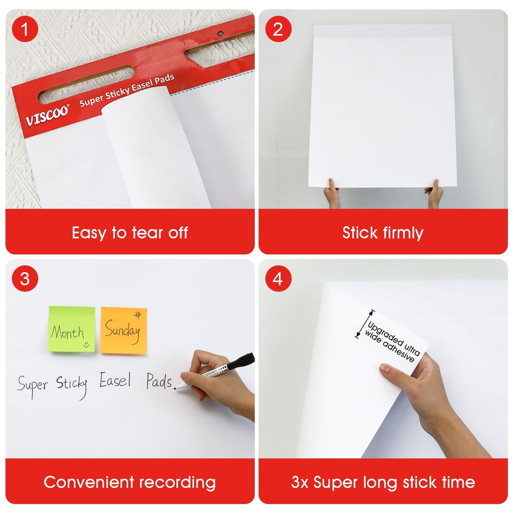 Thickened Sticky Easel Pad 25x30In 10 Pack R31741
