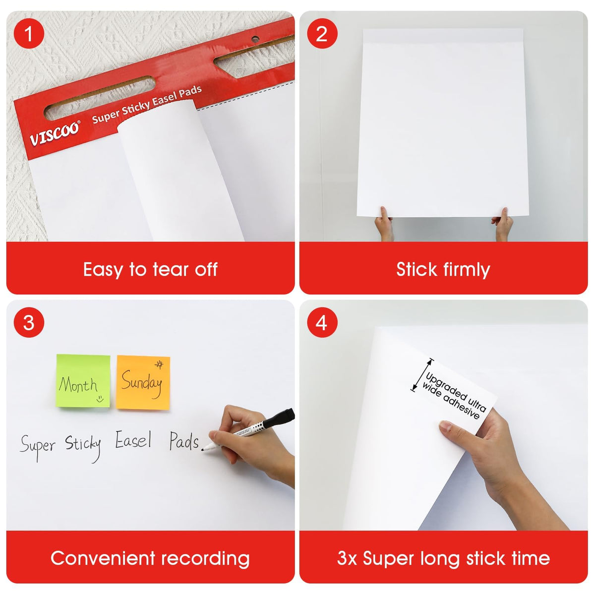 Thickened Sticky Easel Pad 25x30In 10 Pack R31741