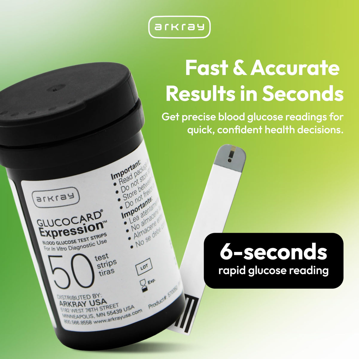 Glucose Test Strips, 50 Count B632080