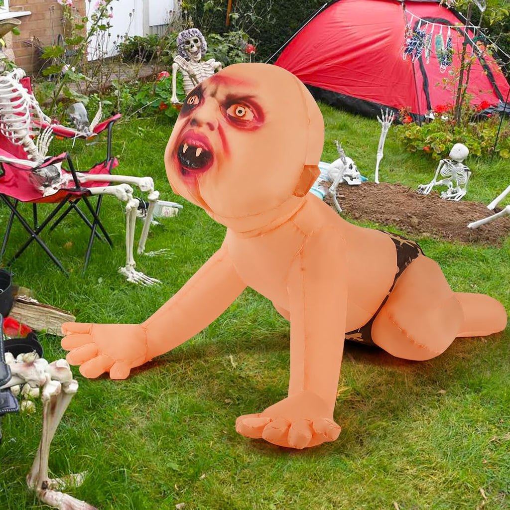 4 FT Inflatable Zombie with Built-in LEDs C2186