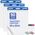 Bleedproof Self-Adhesive Easel Pads 25 x 30 Inches 3 Pads W448842