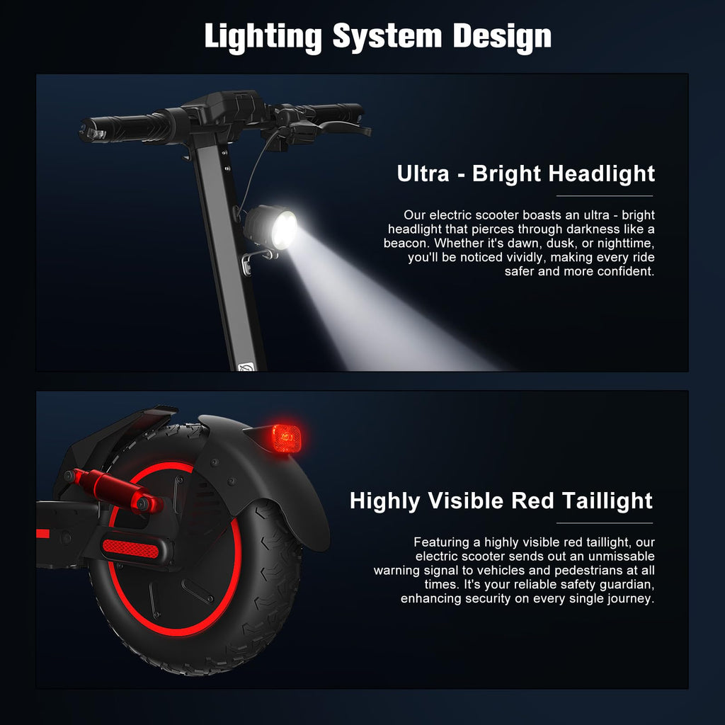 Electric Scooter for Adults, 1200W Motor, 30 MPH, 33 Miles Range, Foldable R5044