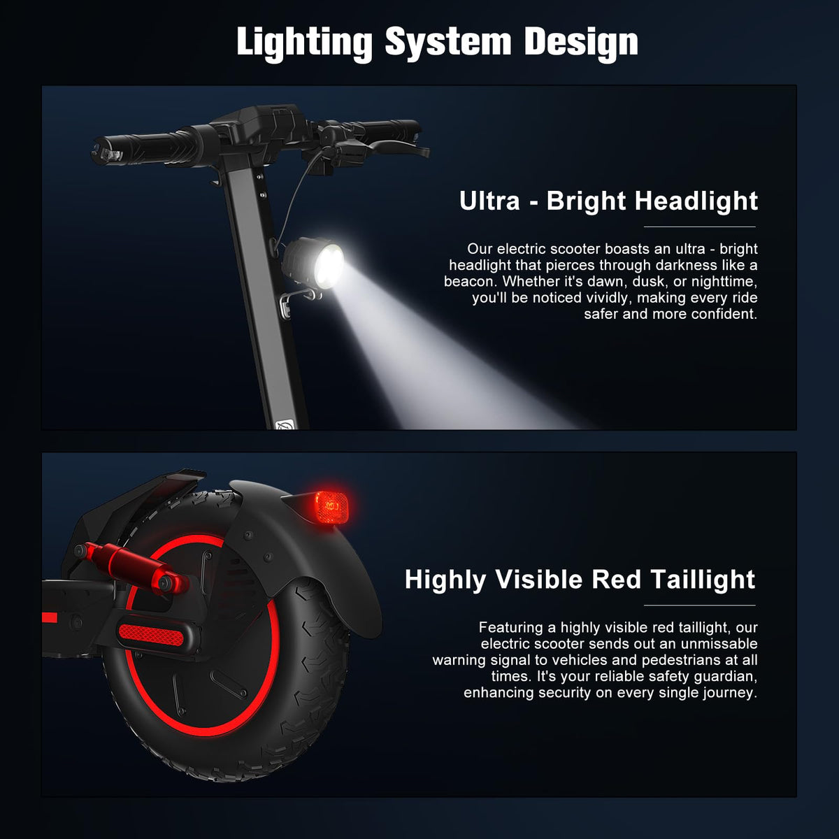Electric Scooter for Adults, 1200W Motor, 30 MPH, 33 Miles Range, Foldable R5044