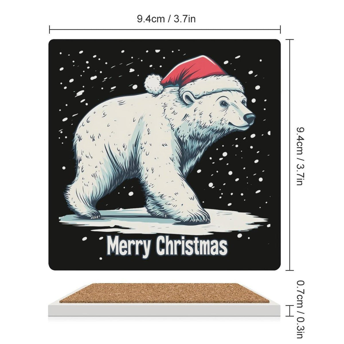 White Ceramic Coasters Set Z143798