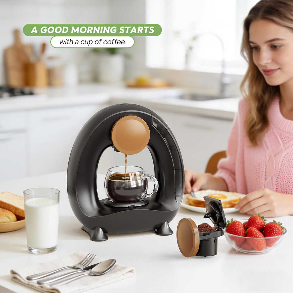 Single Serve Coffee Maker Black F665166