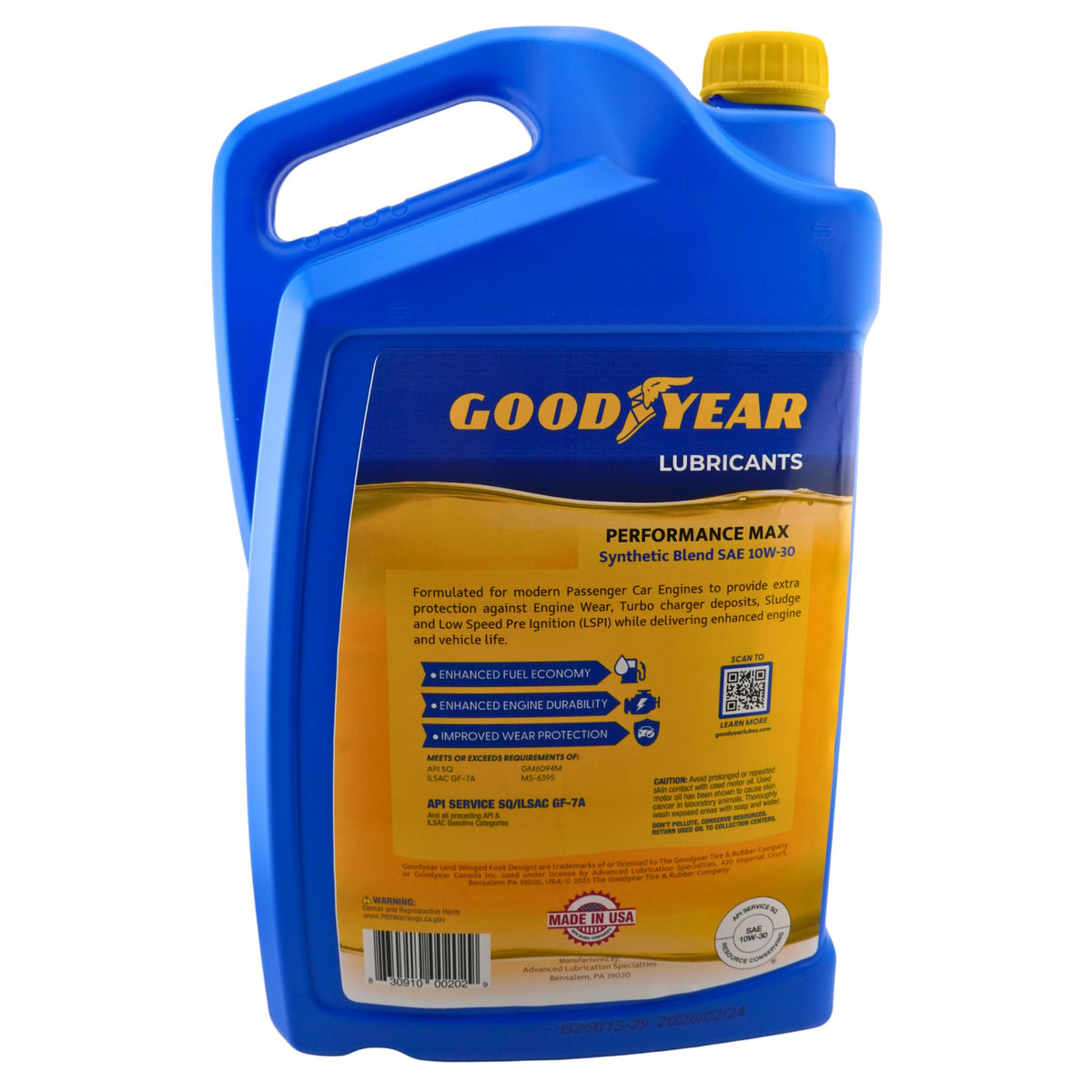 Synthetic Blend SAE 10W-30 Motor Oil 5 Quart K866