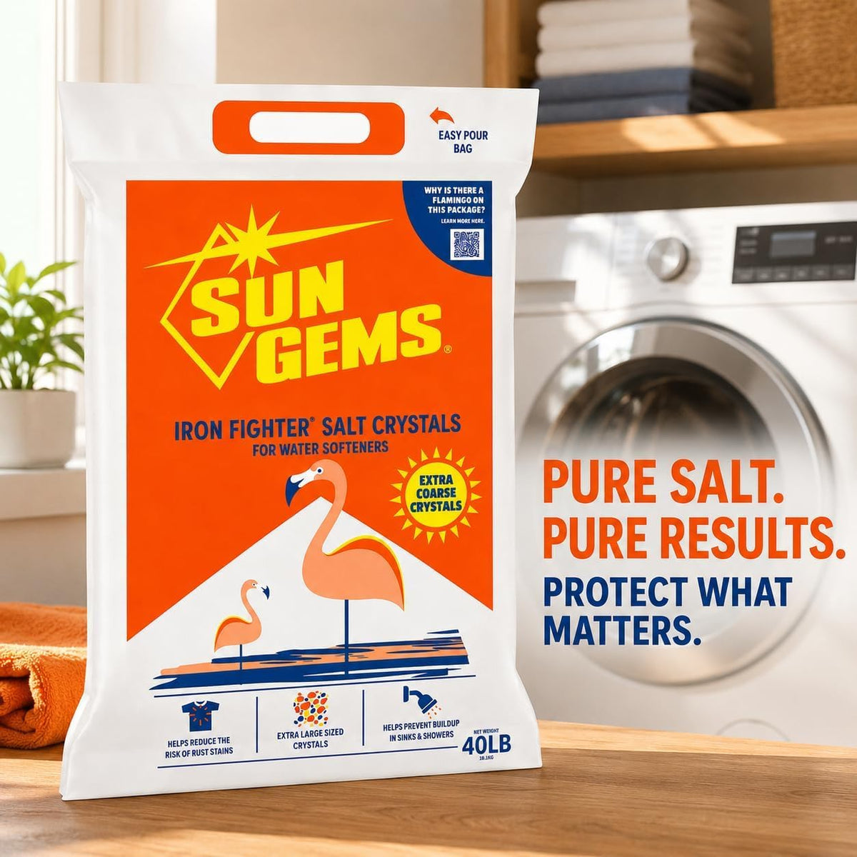 40 lb Extra Coarse Water Softener Salt Crystals S302313