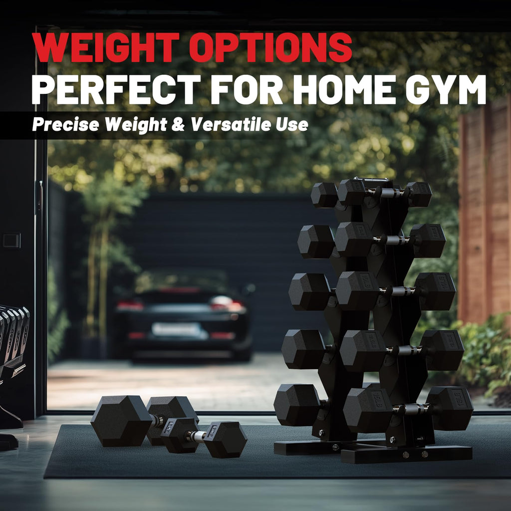 150-600lb Dumbbell Set with Rack J21273
