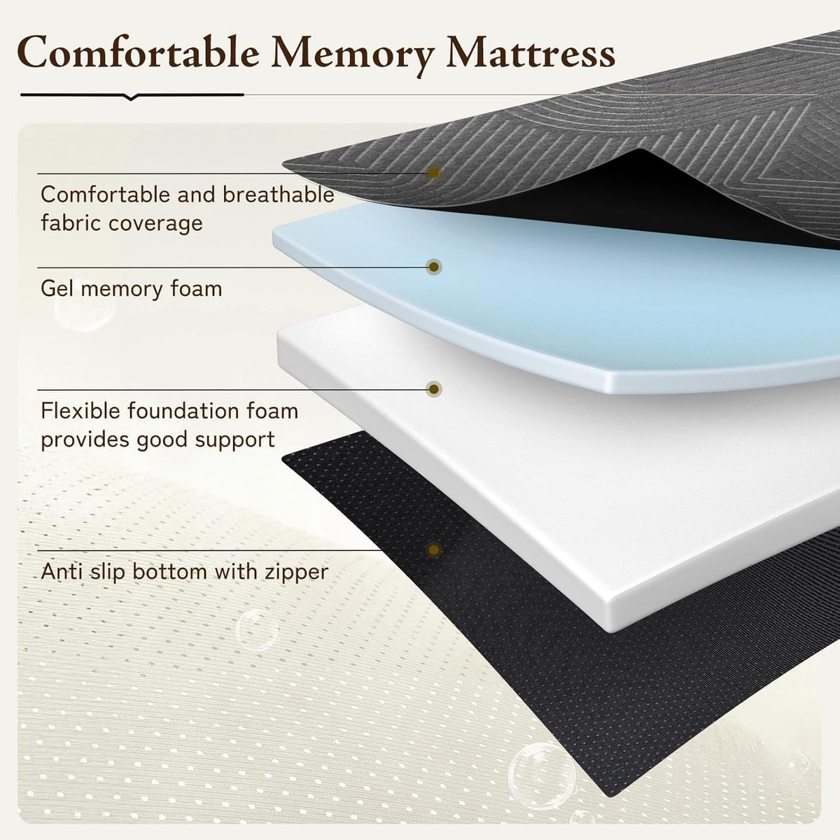 Queen Size 6 Inch Folding Mattress A173