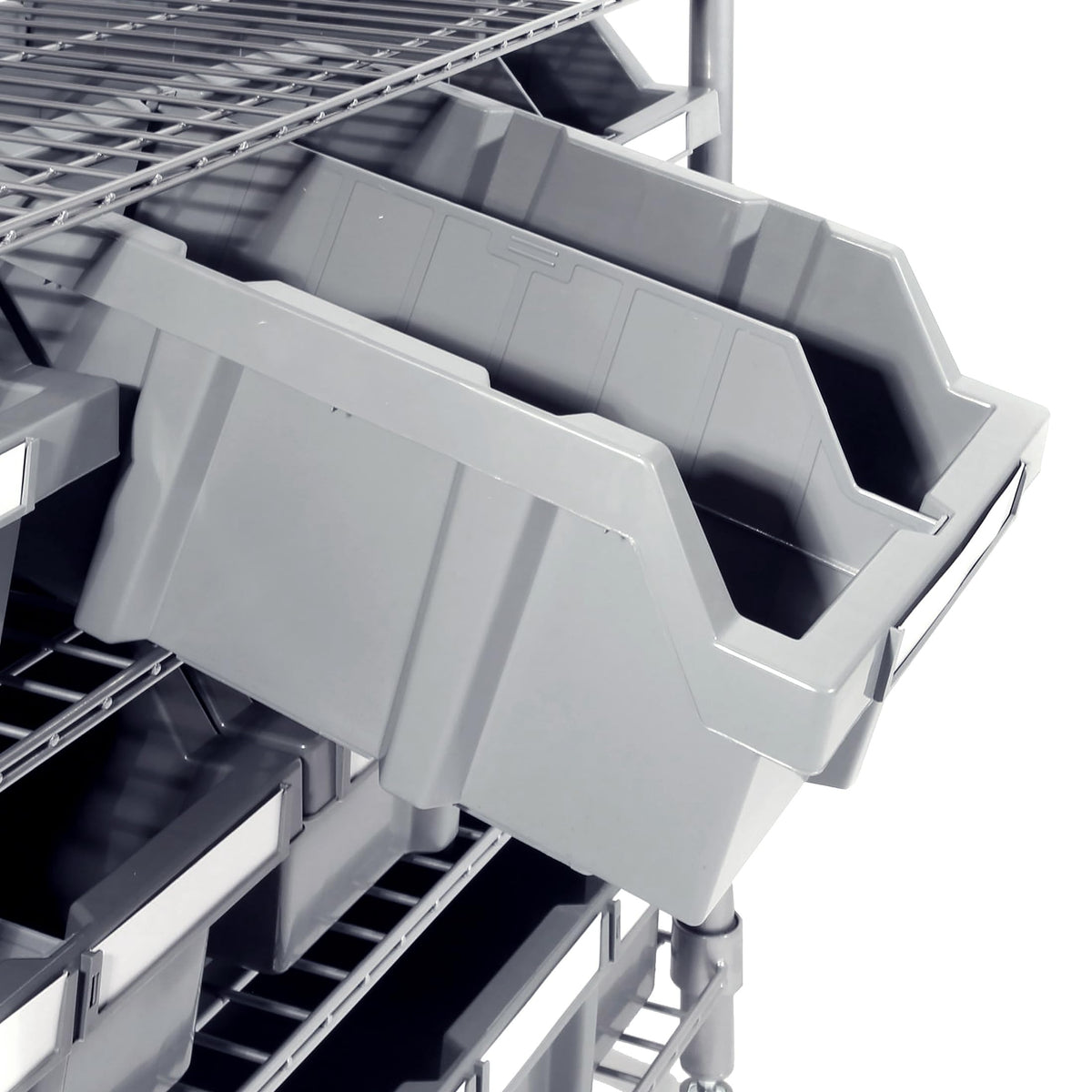 7-Tier 16-Bin Steel Wire Shelving Rack Y854