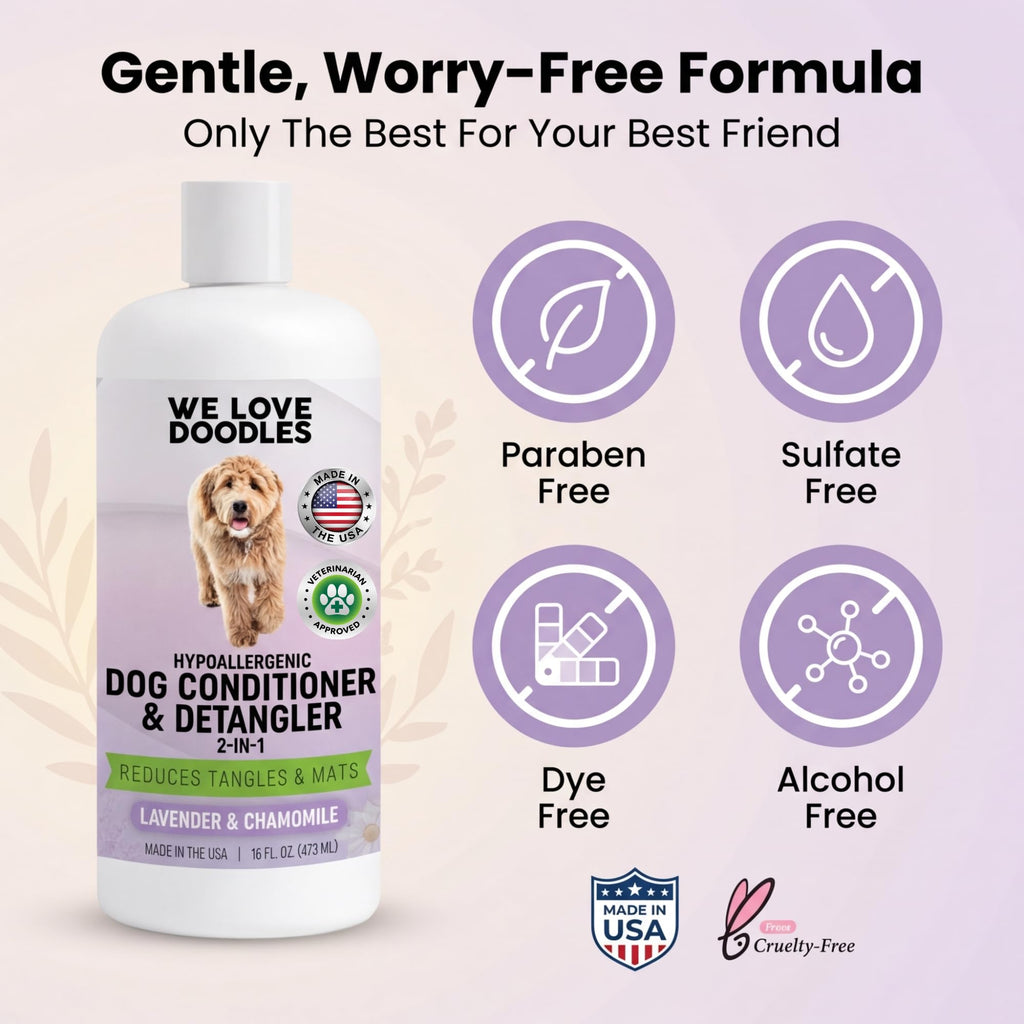 2-in-1 Dog Conditioner & Detangler, Lavender, 16OZ B3170