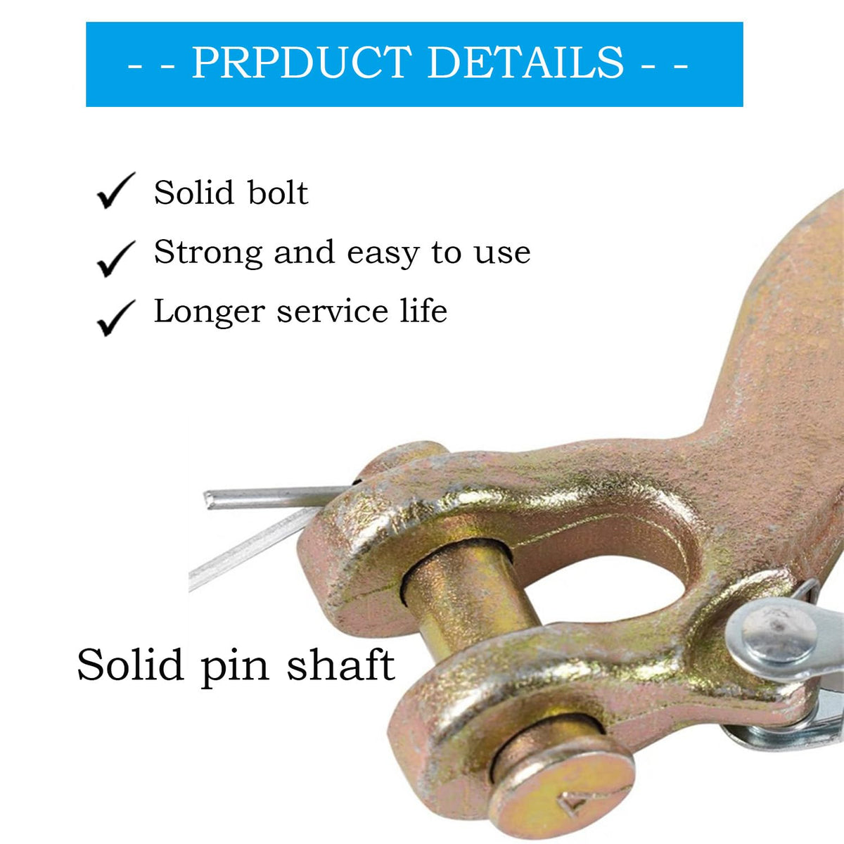 3/8 Inch Heavy Duty Forged Clevis Slip Hook with Safety Latch, 18,000 Lbs Capacity D360912