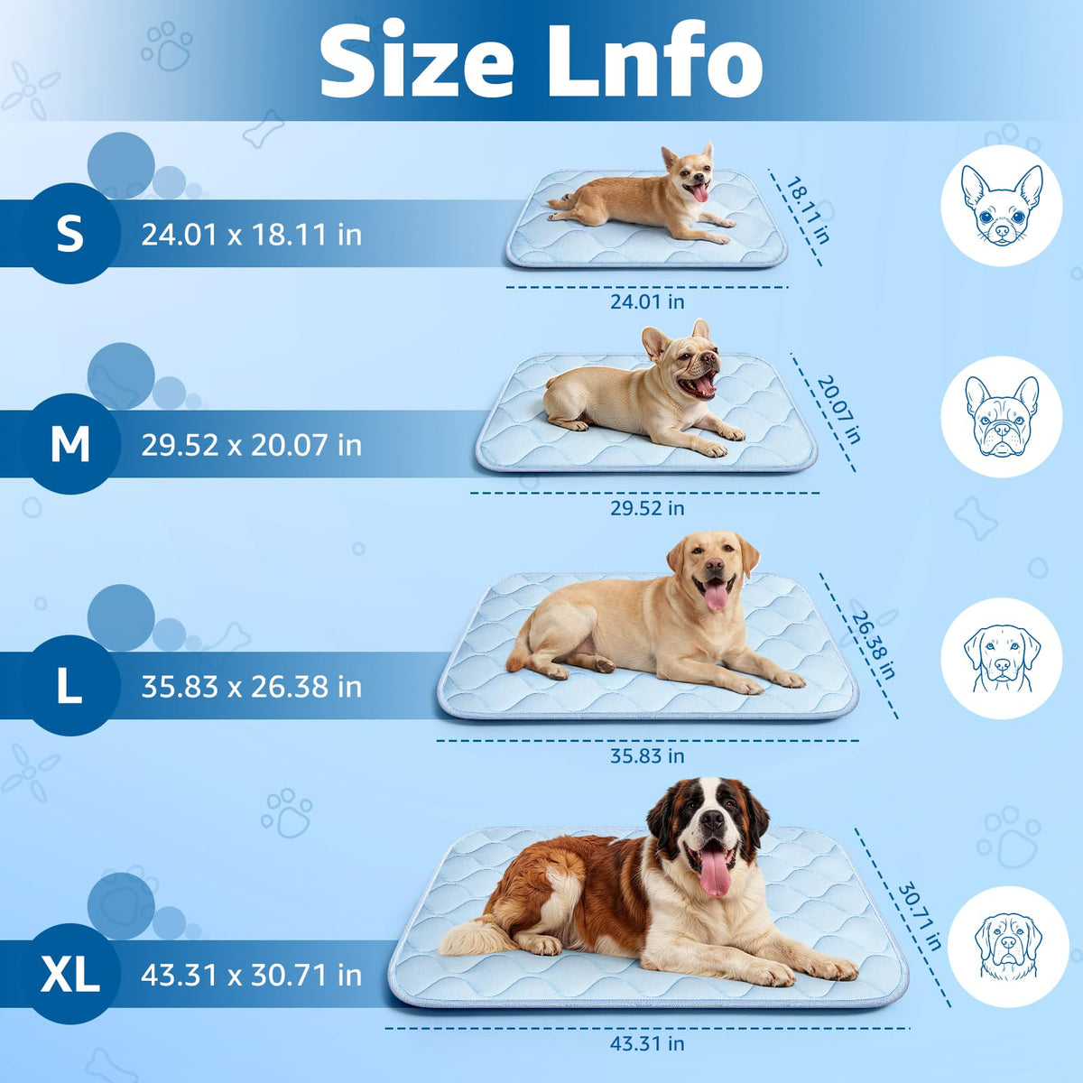 Ice Silk Waterproof Cooling Pet Mat J64229