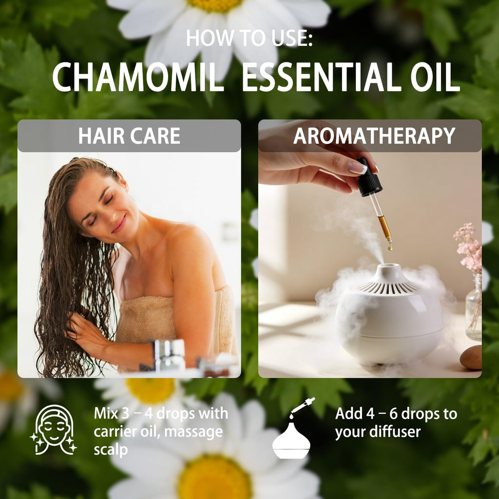 Chamomile and Lavender Essential Oil 4 Fl Oz X445