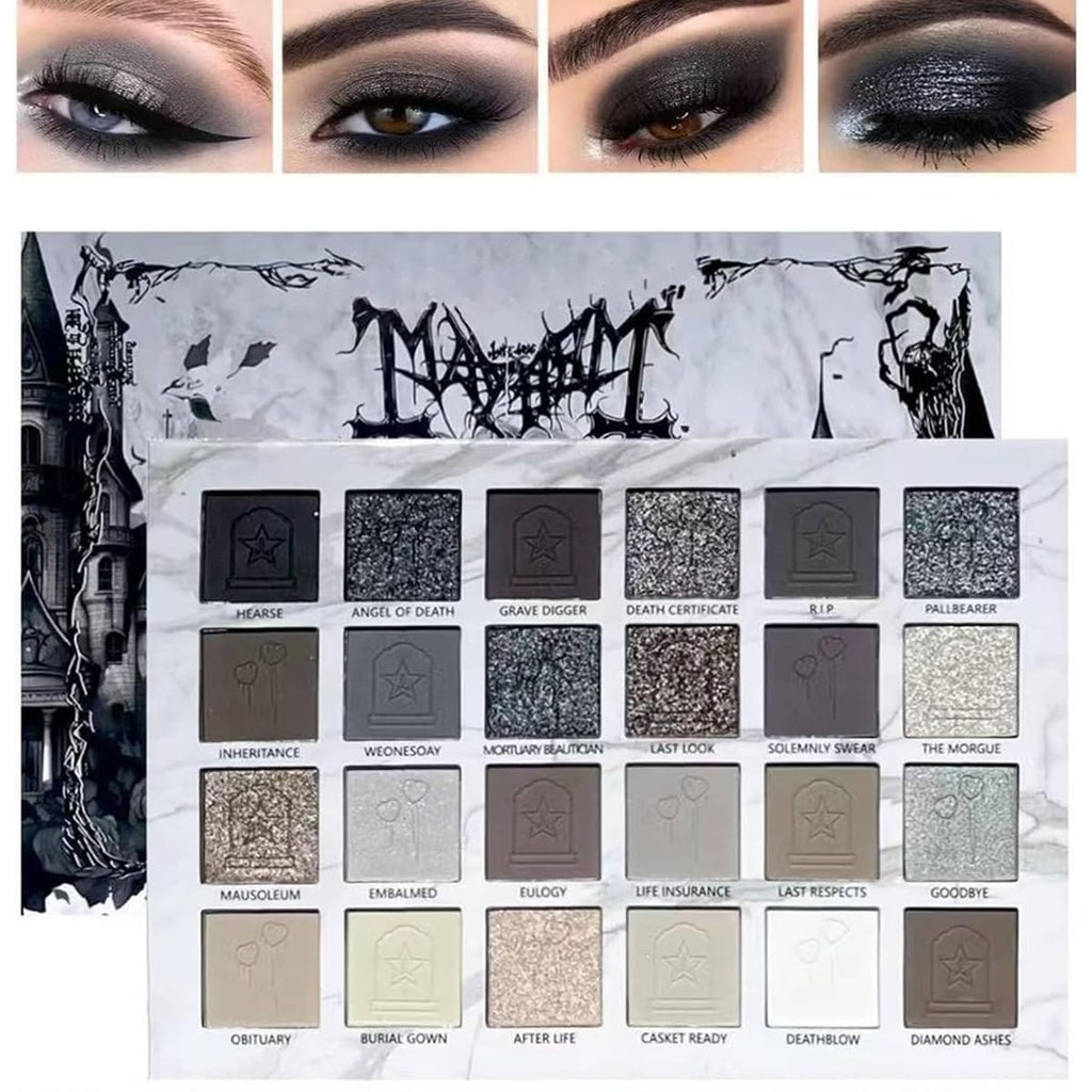 Black Grey Smokey Eyeshadow Palette H73983