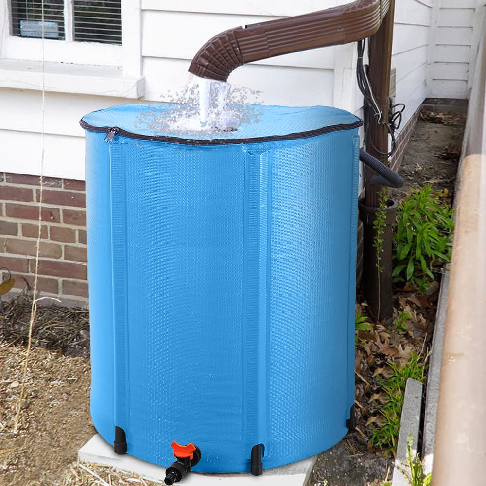 50 Gallon Blue Collapsible Rain Barrel I33087
