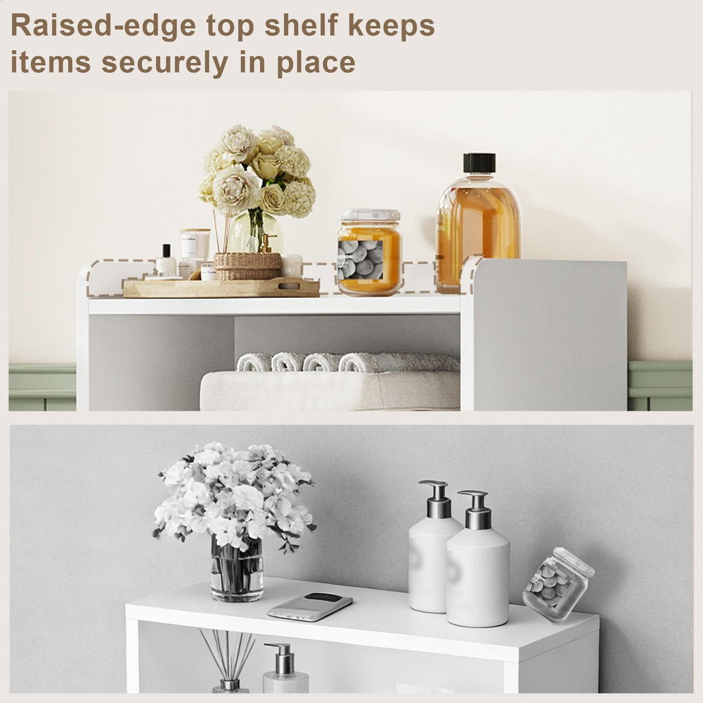 Small Bathroom Storage Cabinet with 2 Door and Shelves E89738