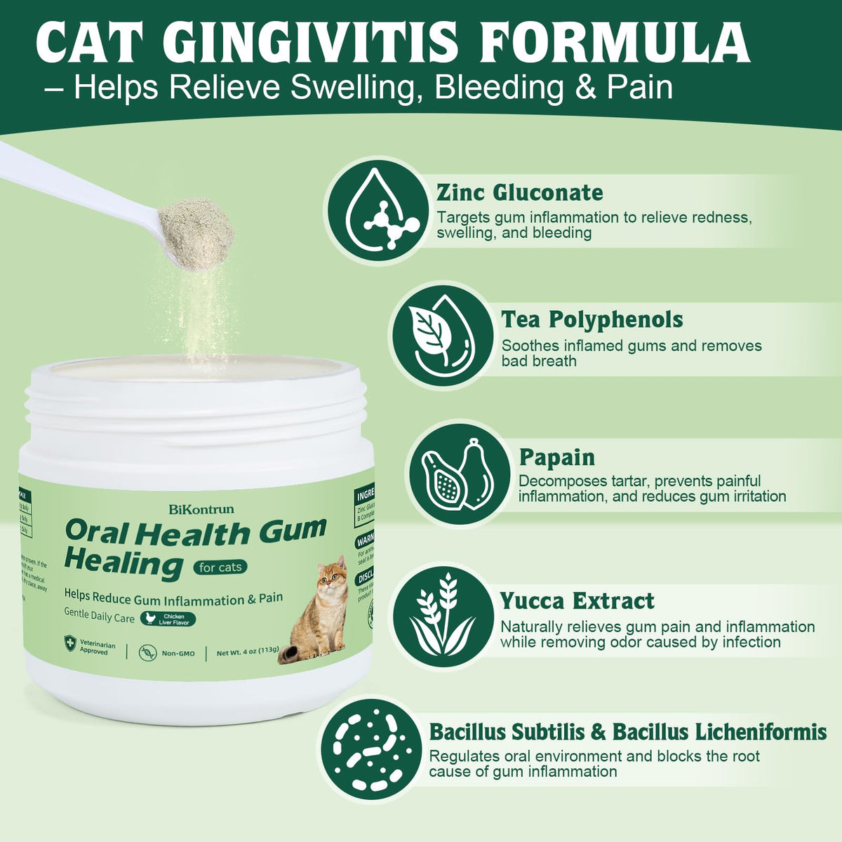 Natural Plant-Based Cat Oral Care 4 oz Y15271
