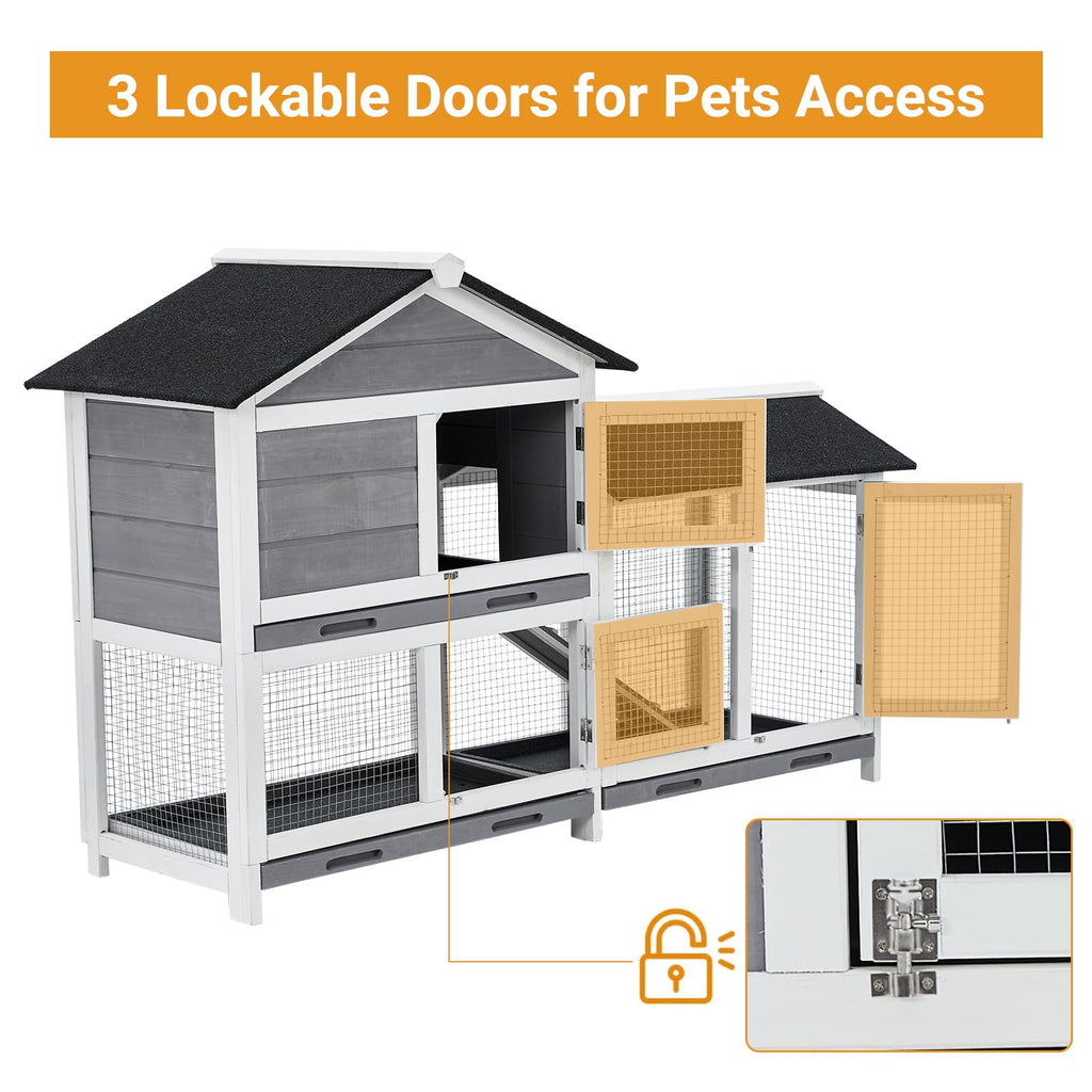 63'' 2-Tier Bunny Hutch P62614
