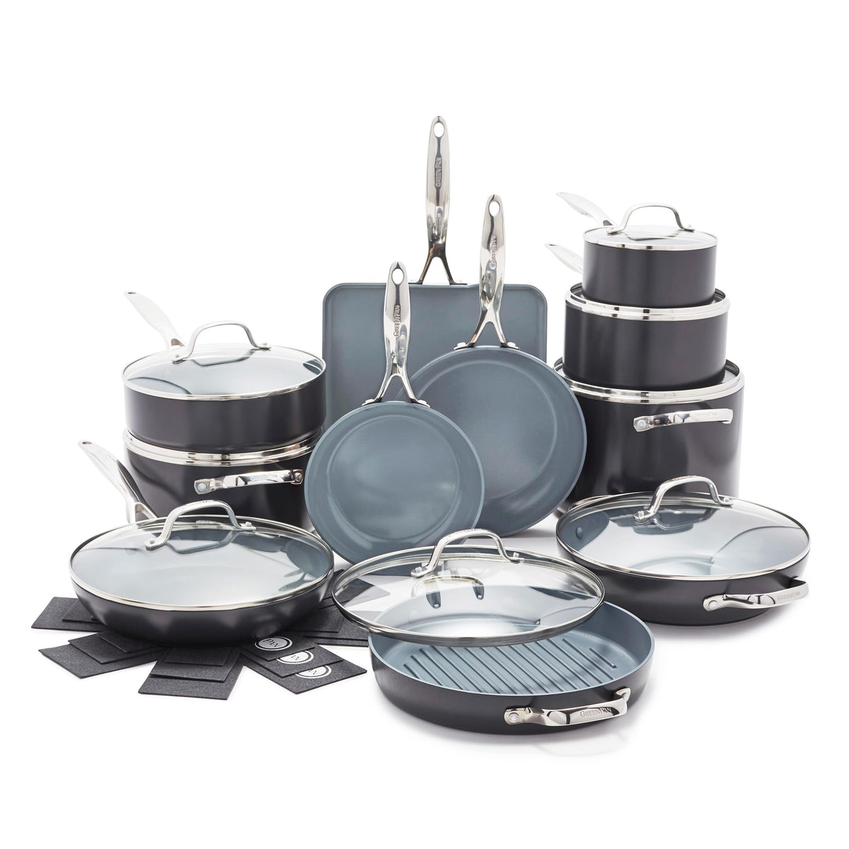 22 Piece Ceramic Nonstick Cookware Set Z927