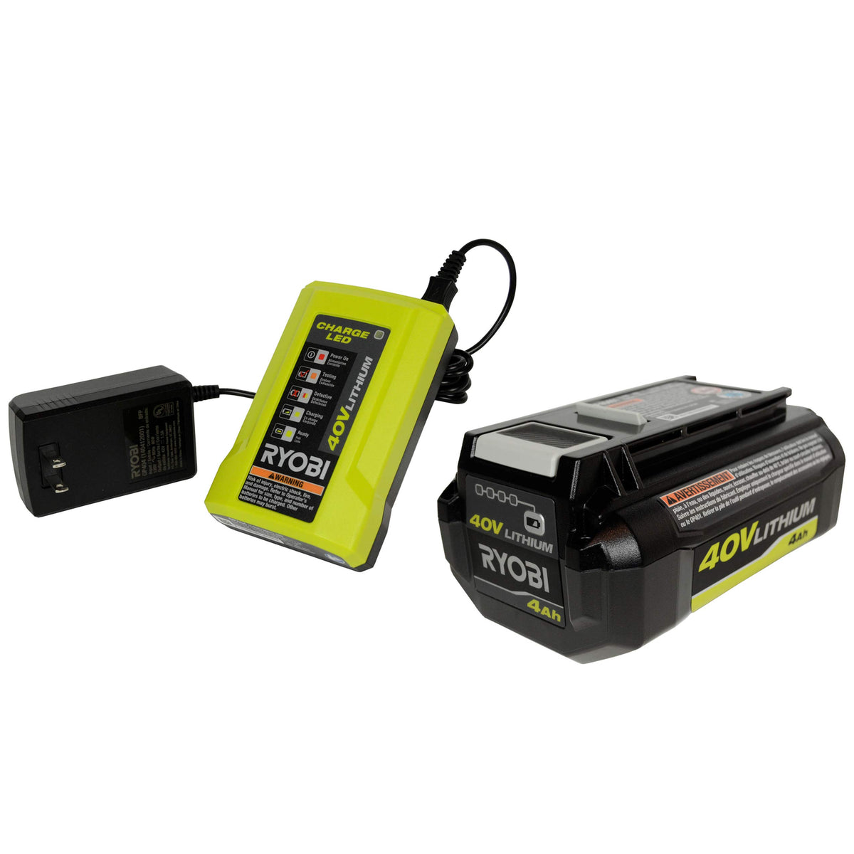 40 Volt Battery Charger and 4.0 Ah Lithium-ion Battery D83538