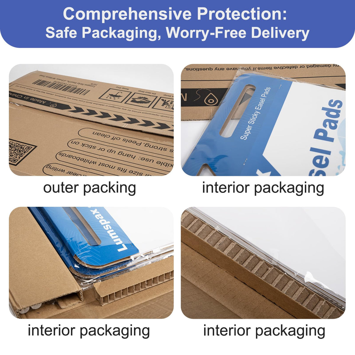 Bleedproof Self-Adhesive Easel Pads 25 x 30 Inches 3 Pads W448842