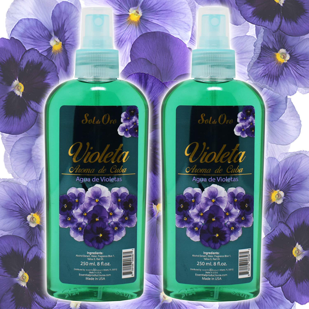 Violet Water Spray 8oz 2 Pack C650980