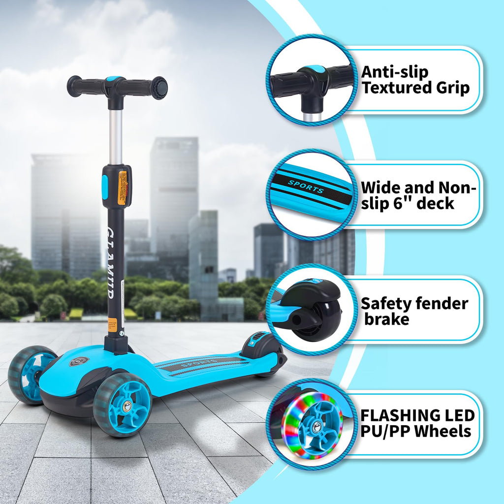 2-in-1 Folding 3 Wheel Kick Scooter A1373