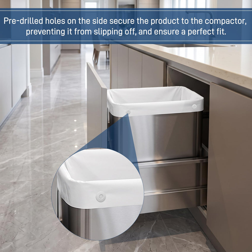 60-pack Trash Compactor Bags with Pre-punched Holes P31691