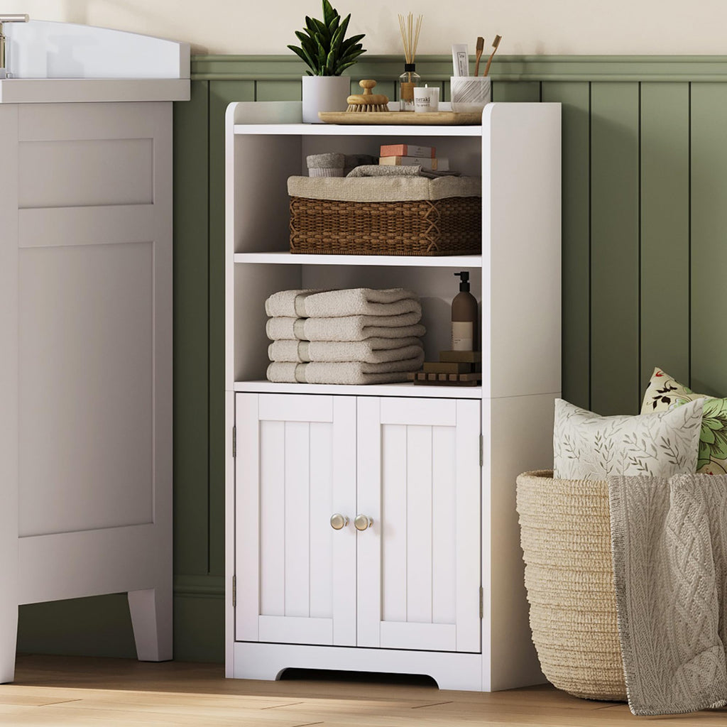 Small Bathroom Storage Cabinet with 2 Door and Shelves E89738