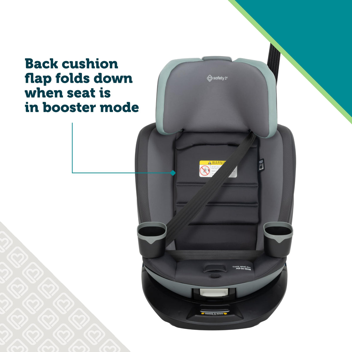 360 Rotating Convertible Car Seat, 5-100 lbs R638