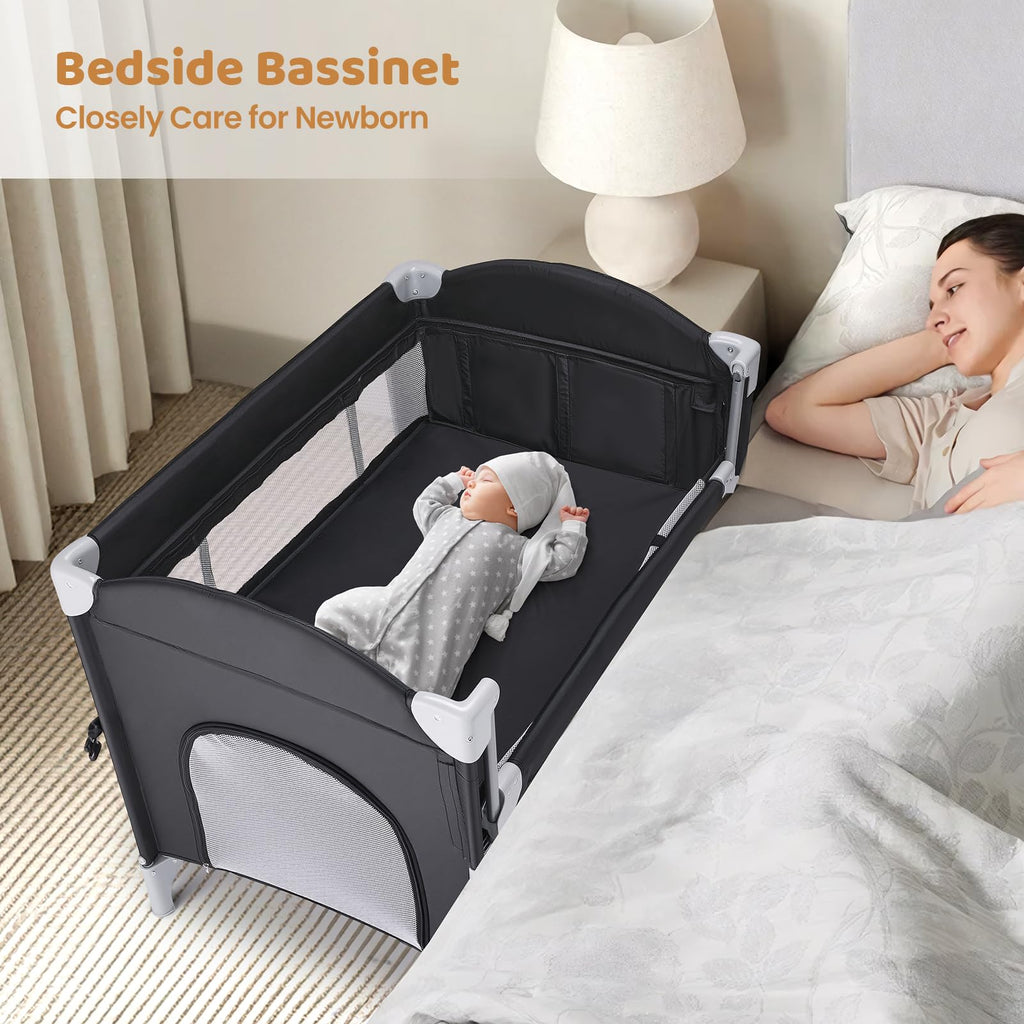 5-in-1 Pack and Play with Bassinet and Changing Table O7158