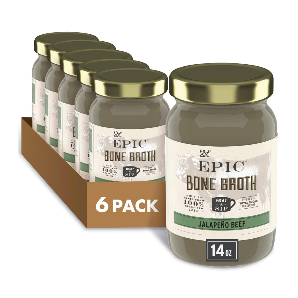 Beef Jalapeno Sea Salt Bone Broth 14 fl oz Pack of 6 Z9527