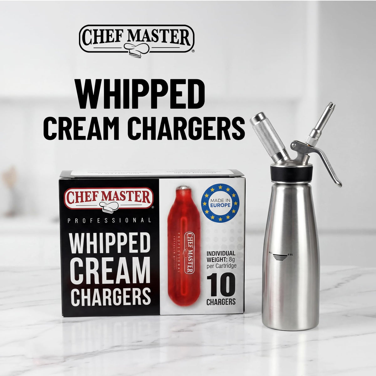 8g 10-Pack Whipped Cream Chargers Z497233