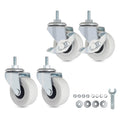 2 Inch PVC Threaded Stem Caster Wheels, Set of 4 B12086