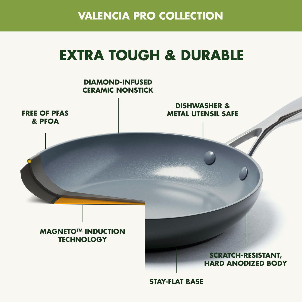 22 Piece Ceramic Nonstick Cookware Set Z927