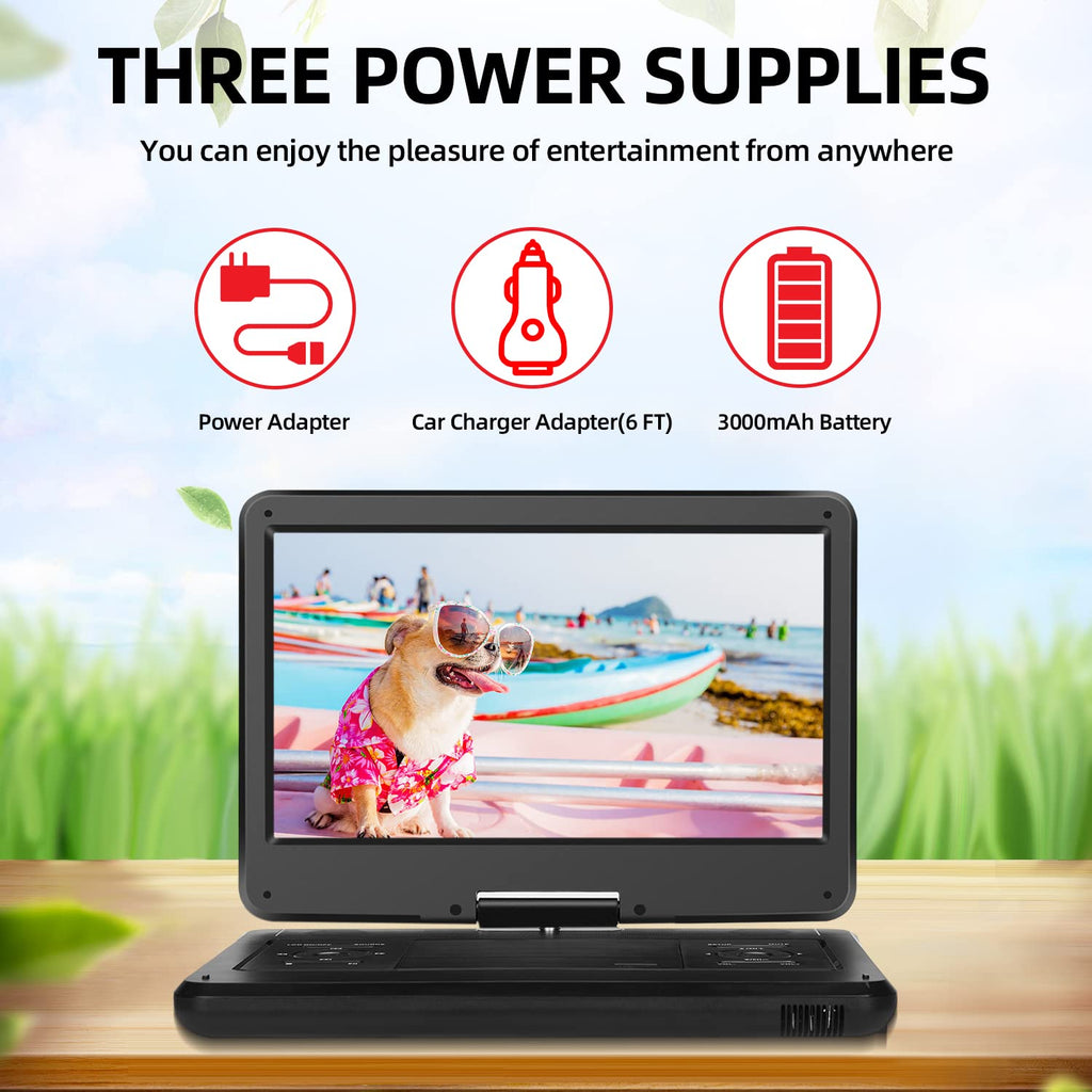 16.5" Portable TV/DVD Player Combo with 14.0" HD Swivel Screen Y2459