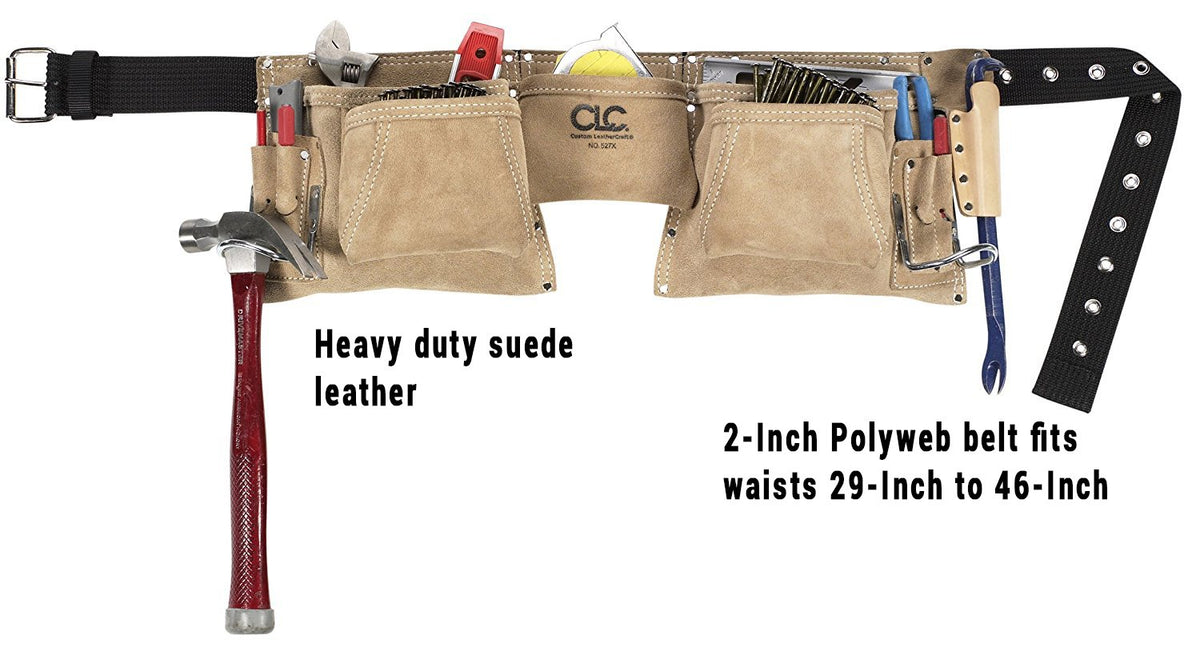 Heavy Duty Suede Work Apron, 12 Pocket M477134