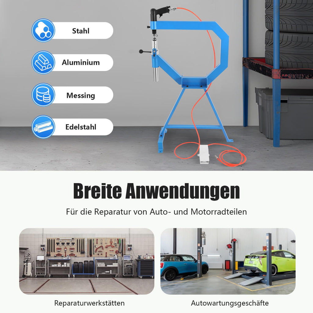 Pneumatic Planishing Hammer, 3 Anvils J48048