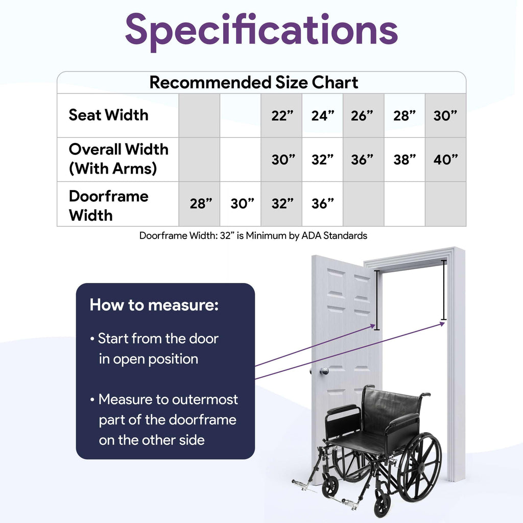 Heavy Duty Bariatric Wheelchair 500lb 24” Seat Width P708