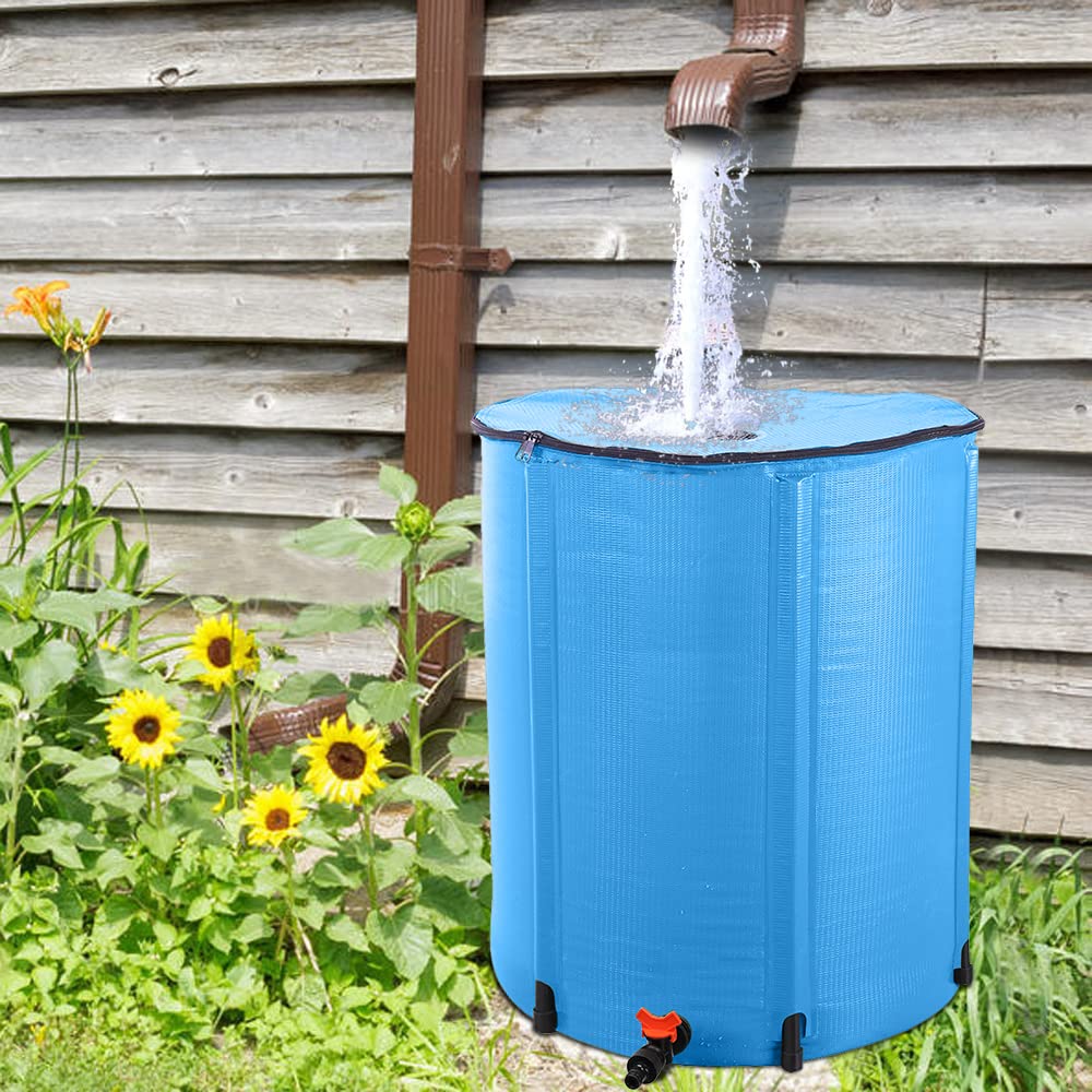 50 Gallon Blue Collapsible Rain Barrel I33087