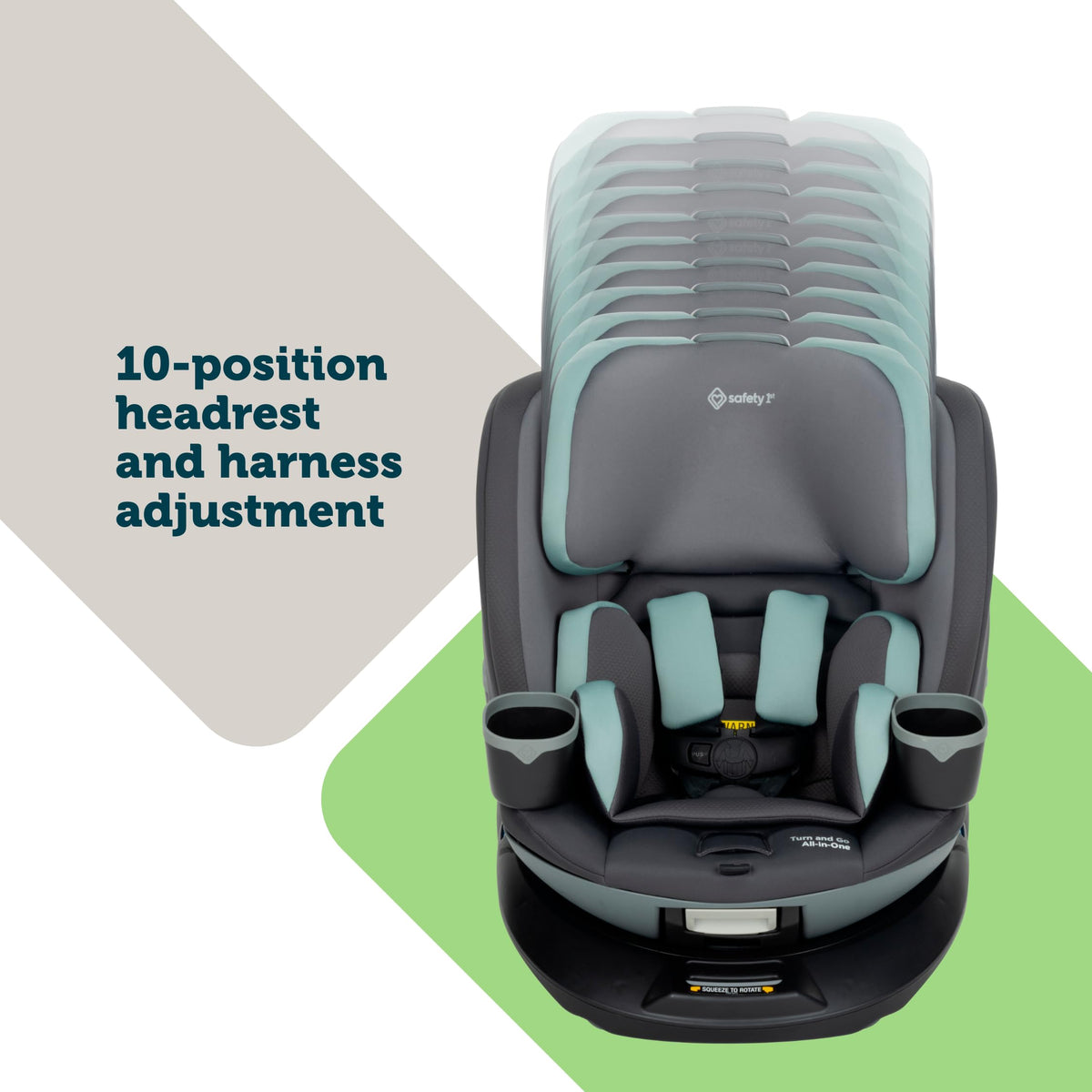 360 Rotating Convertible Car Seat, 5-100 lbs R638