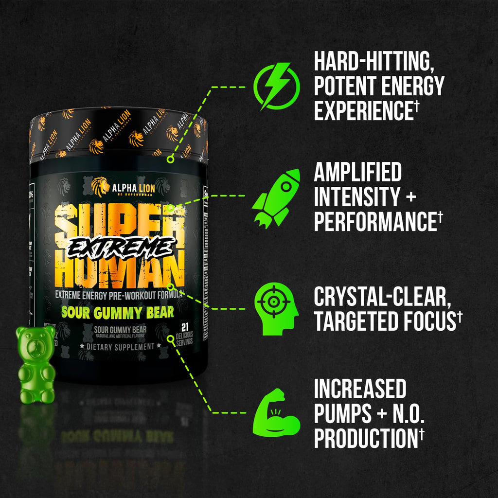 High Stim Pre Workout Powder with Beta Alanine, L-Taurine & Caffeine, 21 Servings W552543